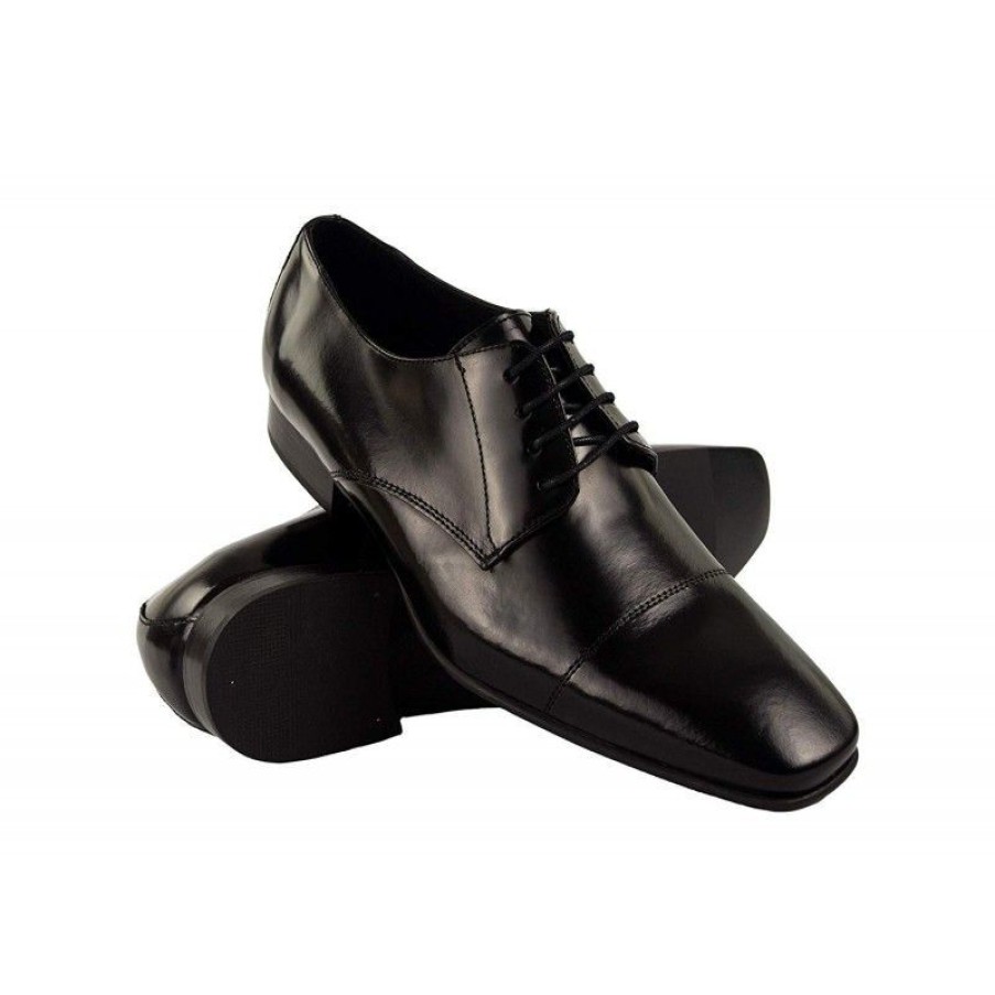 Hombre Zerimar Elegante | Zapatos Clasicos Elegantes De Piel Negro