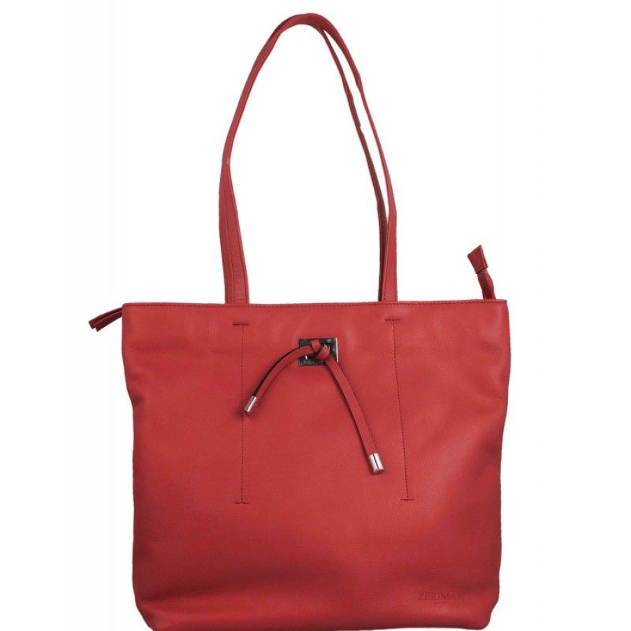 Mujer Zerimar Bolsos | Bolso De Piel Modelo Cleve 36X10X29 Cm