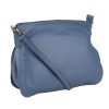 Mujer Zerimar Bolsos | Mini Bolso Bandolera Hecho De Piel Natural Azul