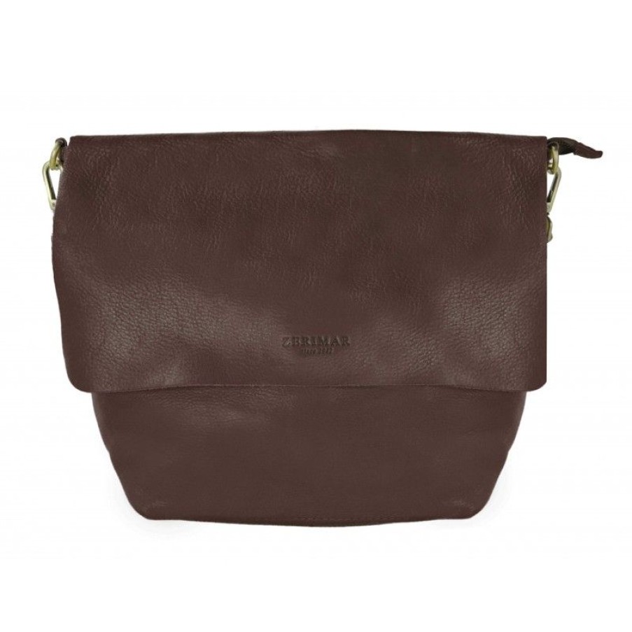 Mujer Zerimar Bolsos | Bolso De Bandolera Con Solapay Cremallera Vander 29X38 Cm