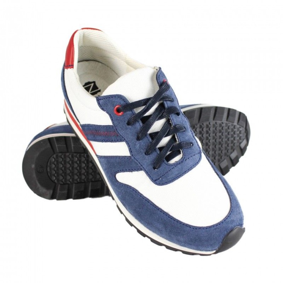 Hombre Zerimar Casual | Sneakers De Piel Con Cordones Modelo Lugo