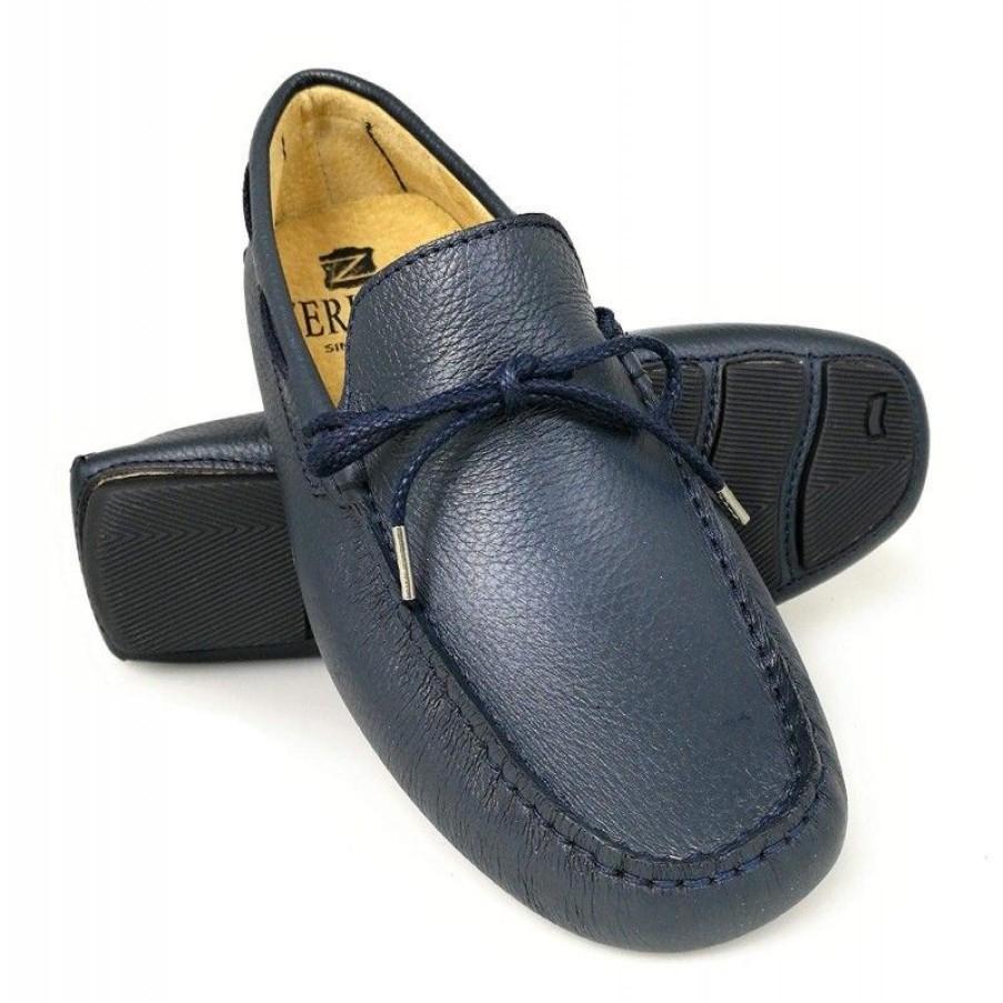 Hombre Zerimar Casual | Mocasines Con Lazo De Verano De Piel Para Hombre