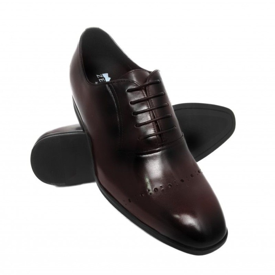 Zapatos Con Alza Zerimar | Zapatos De Piel Con Alzas Interiores Para Hombre 7 Cm