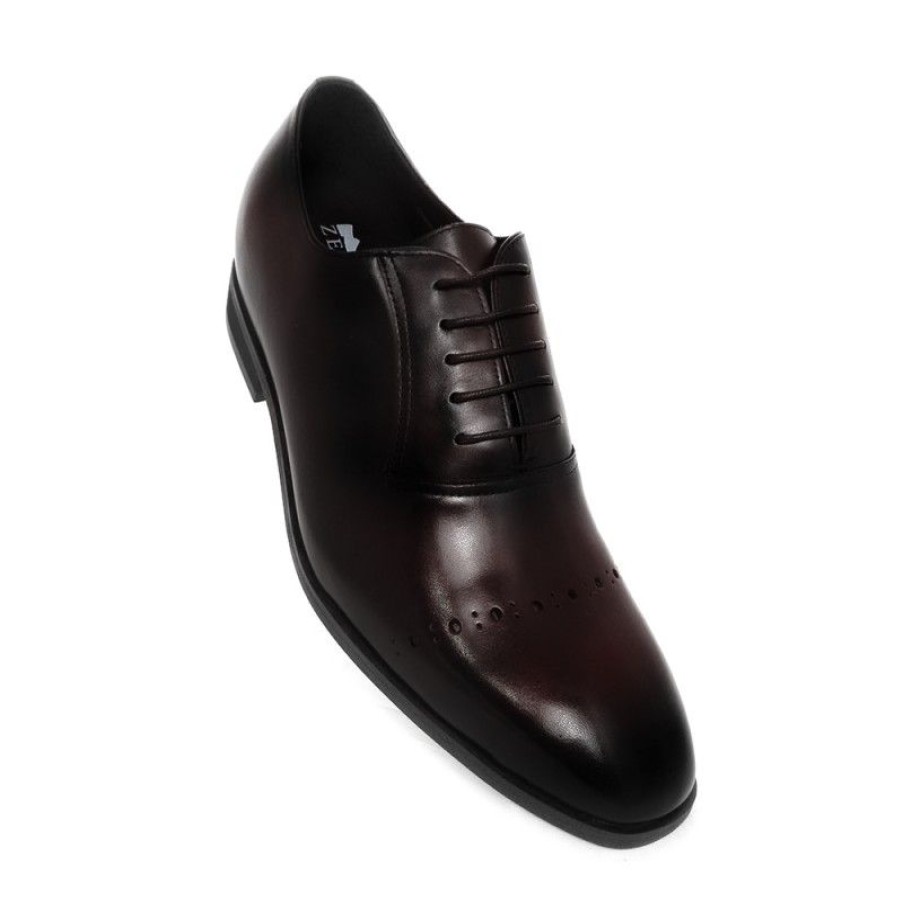 Zapatos Con Alza Zerimar | Zapatos De Piel Con Alzas Interiores Para Hombre 7 Cm