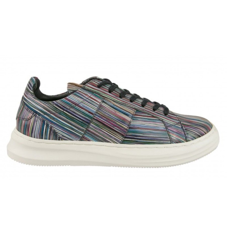 Hombre Zerimar Casual | Sneakers De Piel Modelo Long Multicolor