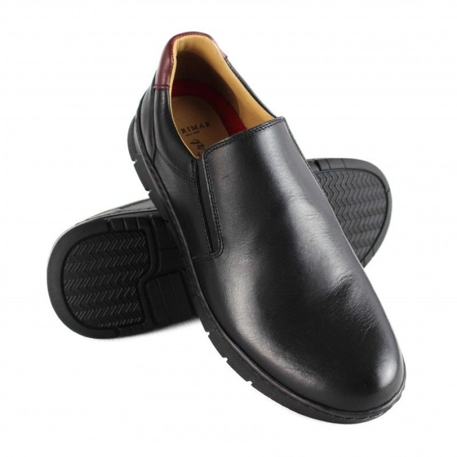 Hombre Zerimar Casual | Zapatos De Piel Con Cierre Elastico Modelo Bruma