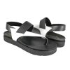 Mujer Zerimar Sandalias | Sandalias Planas De Piel Bicolor Modelo Pingues