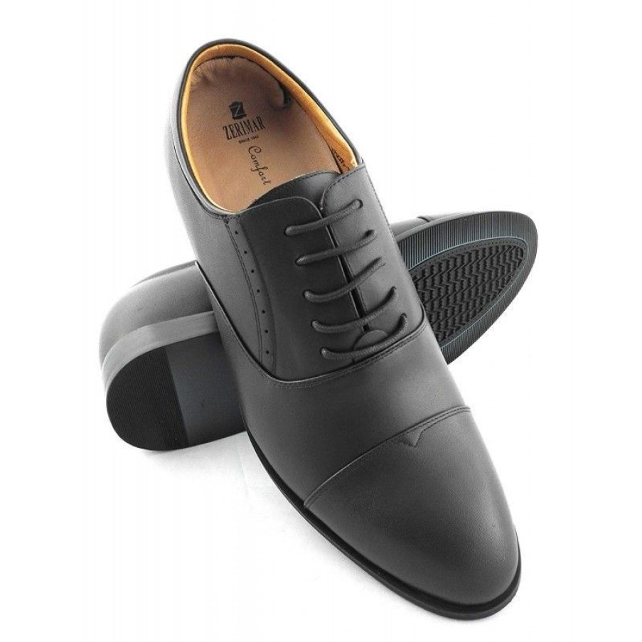 Zapatos Con Alza Zerimar | Zapatos De Piel Para Hombre Con Alzas Interiores 7 Cm