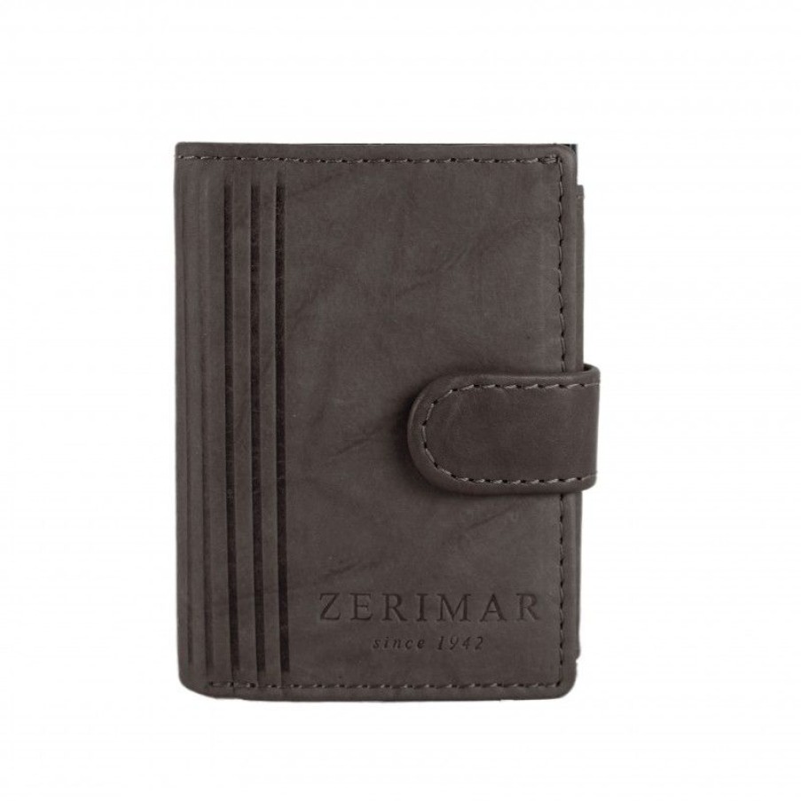 Hombre Zerimar Carteras | Cartera De Piel Con Proteccion Rfid Para Tarjetas 10X8X3 Cm