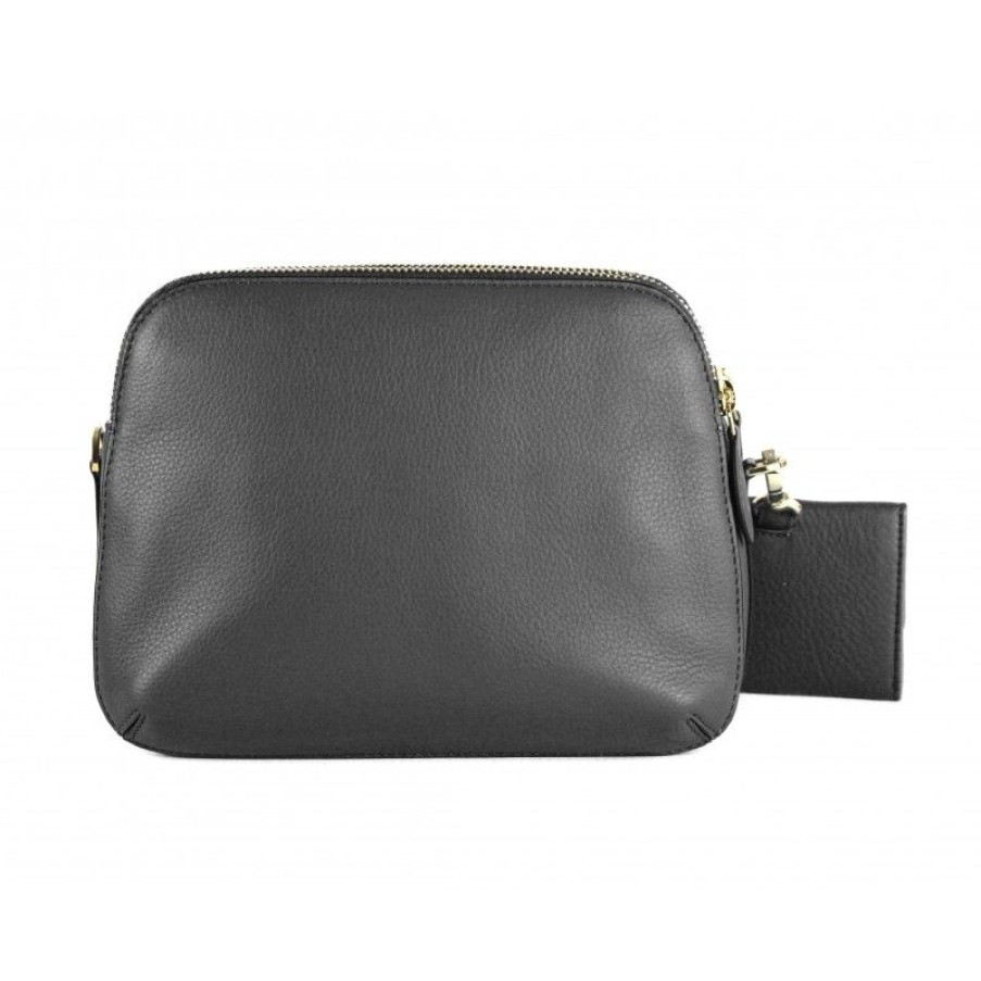 Mujer Zerimar Bolsos | Bolso De Piel Con Doble Cremallera 24X9X17 Cm