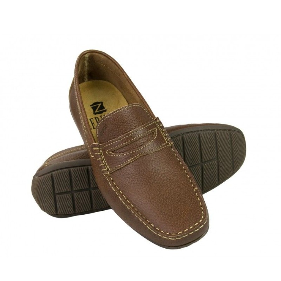 Hombre Zerimar Casual | Mocasines Antifaz De Piel En Varios Colores Con Costura