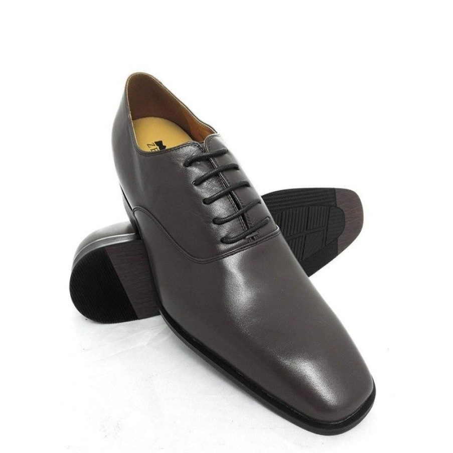 Zapatos Con Alza Zerimar | Zapatos Para Hombre De Vestir Con Alzas De 7 Cm Y Cordones